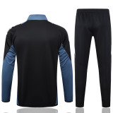 24-25 Man Utd Black Jacket Tracksuit #A796