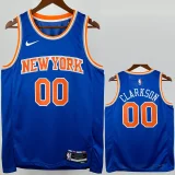 2022-23 KNICKS CLARKSON #00 Blue Top Quality HotPressing NBA Jersey