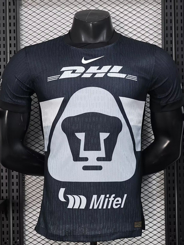 2025-26 Pumas UNAM Black Special Edition Player Version Soccer Jersey