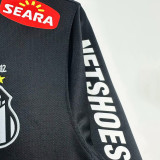 2012-2013 Santos FC Black Long Sleeve Retro Soccer Jersey(长袖)
