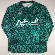 2025-26 Palestine FC Green Long Sleeve Training shirts(阿拉伯文)(长袖）