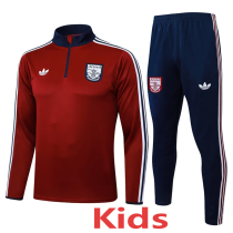 2025-26 ARS Jujube red Kids Half Pull Tracksuit#E2560(童装)(半拉链)