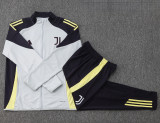 25-26 JUV Grey Black Jacket Tracksuit #A879