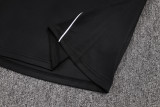 25-26 Argentina Black Kids Half Pull Tracksuit #E25130