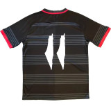 24-25 Palestine FC Black Fans Soccer Jersey 红袖边