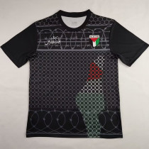 Palestine FC Red Black Retro Soccer Jersey *铁丝网