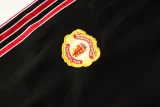 25-26 Man Utd Black Red Jacket Tracksuit #05