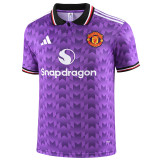 25-26 Man Utd Purple Polo Short Sleeve