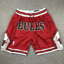 BULLS Red City Edition Top Quality NBA Pocket Pants #公牛