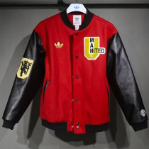 2025-26 Manchester United Red Cotton Baseball Jacket