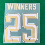 24-25 Crystal Palace Home Print Winners #25 Fans Soccer Jersey