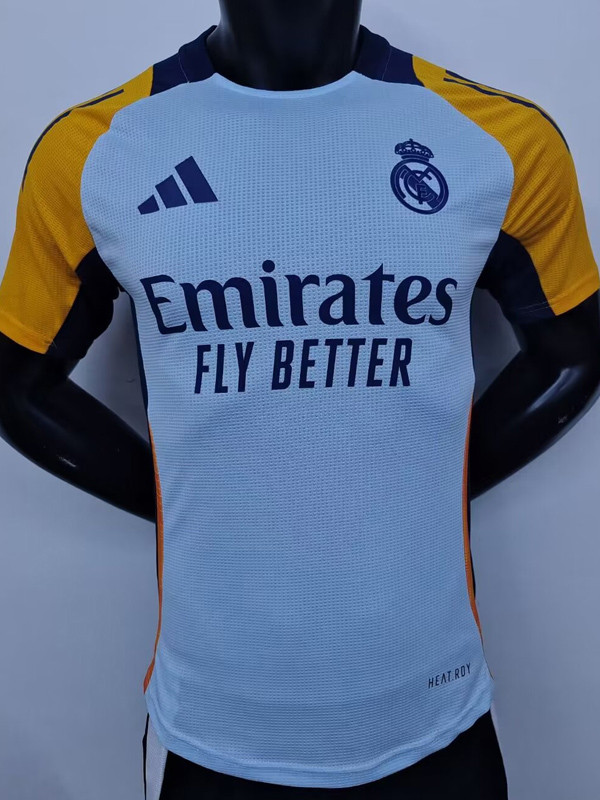24-25 RMA Grey Blue Player Version Training shirts