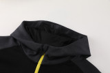 2024 Dortmund Black Hoodie Jacket Tracksuit #01