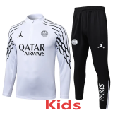 25-26 PSG Jordan White Kids Half Pull Tracksuit #E25133