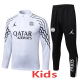 25-26 PSG Jordan White Kids Half Pull Tracksuit #E25133