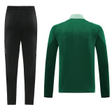 2024 AD Green Half Pull Tracksuit #AB07 (半拉链)