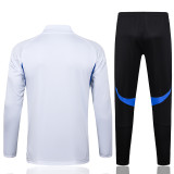 2025-26 Man Utd White Kids Half Pull Tracksuit#E2553(童装)(半拉链)