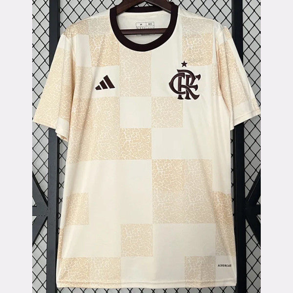 2024 Flamengo White Pink Training shirts