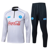 25-26 Napoli Light gray Half Pull Tracksuit #B2593