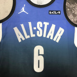 2023 ALL STAR JAMES #6 Blue Top Quality Hot Pressing NBA Jersey (全明星)