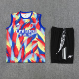 25-26 ARS Red blue Tank top and shorts suit