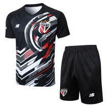 2025-26 Sao Paulo Black Training Short Suit #D25162