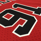 1998 BULLS RODMAN #91 Red Retro Top Quality Hot Pressing NBA Jersey