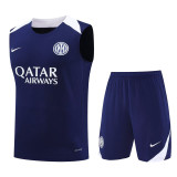25-26 INT Royal blue Tank top and shorts suit