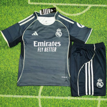 25-26 RMA Away Kids Soccer Jersey