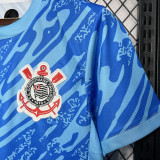 24-25 Corinthians Blue Goalkeeper Fans Soccer Jersey