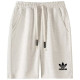 2025 AD Light gray Pure Cotton Fabric Casual Short Pants