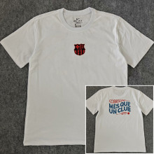 25-26 BAR White High Quality Casual T-shirt #圆领红标