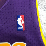 2000 LAKERS O‘NEAL #34 Purple Retro Top Quality Hot Pressing NBA Jersey(V领)