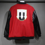 2025-26 Manchester United Red Cotton Baseball Jacket