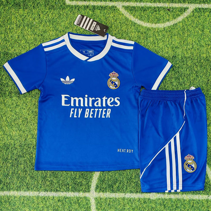 Rma Kit Blue US$ 14.50 - 25-26 RMA Blue Kids Soccer Jersey - www.kitsdo.com