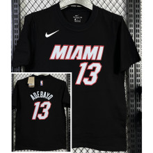 T143 HEAT ADEBAYO #13 Black High Quality Casual T-Shirt