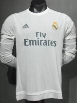 2015-2016 RMA Home Player Version 长袖球员 Long Sleeve Retro Soccer Jersey