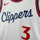2024-25 Clippers PAUL #3 White City Edition Top QualityHot Pressing NBA Jersey