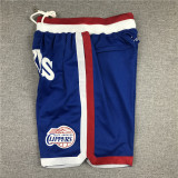 CLIPPERS Blue City Edition Top Quality NBA Pocket Pants #快船队