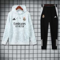 2025-26 RMA White Hoodie Tracksuit (卫衣套装）
