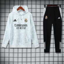 2025-26 RMA White Hoodie Tracksuit (卫衣套装）