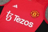 24-25 Man Utd Red Tank top and shorts suit