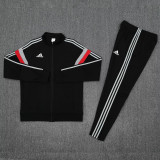 2025 AD Black Jacket Tracksuit #2314