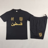 24-25 Palestine FC Black Anniversary Edition Kids Soccer Jersey *金色广告
