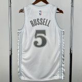 2024-25 Dallas Mavericks RUSSELL #5 White CityEdition Top Quality Hot Pressing NBA Jersey