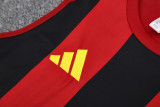 2025 AD Red black Tank top and shorts suit
