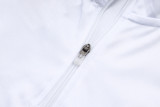 2025-26 RMA White Kids Half Pull Tracksuit #E2572(童)(半拉链)