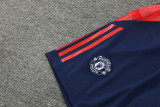 24-25 Man Utd BlueTank top and shorts suit