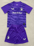 2025-26 Feyenoord Purple Goalkeeper Kids Soccer Jersey
