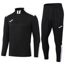 2025 JOM Black Half Pull Tracksuit (半拉链)